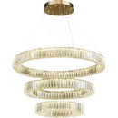 GobekUsa Crystal Chandelier: Modern Luxury Golden Lighting for Villa, Duplex Hall