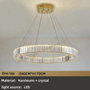 GobekUsa Crystal Chandelier: Modern Luxury Golden Lighting for Villa, Duplex Hall