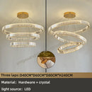 GobekUsa Crystal Chandelier: Modern Luxury Golden Lighting for Villa, Duplex Hall