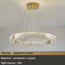 GobekUsa Crystal Chandelier: Modern Luxury Golden Lighting for Villa, Duplex Hall