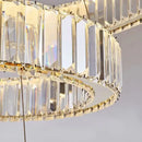 GobekUsa Crystal Chandelier: Modern Luxury Golden Lighting for Villa, Duplex Hall