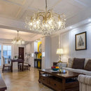 GobekUsa Crystal Chandelier: Modern Luxury LED Branch Lighting for Living Room & Bedroom
