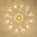 GobekUsa Crystal Chandelier: Modern Luxury LED Branch Lighting for Living Room & Bedroom