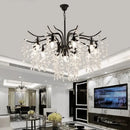 GobekUsa Crystal Chandelier: Modern Luxury LED Branch Lighting for Living Room & Bedroom