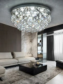 GobekUsa Crystal Chandelier: Modern Luxury LED Ceiling Lamp for Living Room and Bedroom