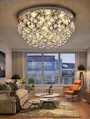 GobekUsa Crystal Chandelier: Modern Luxury LED Ceiling Lamp for Living Room and Bedroom