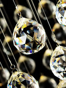 GobekUsa Crystal Chandelier: Modern Luxury LED Ceiling Lamp for Living Room and Bedroom