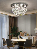 GobekUsa Crystal Chandelier: Modern Luxury LED Ceiling Lamp for Living Room and Bedroom