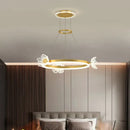 GobekUsa Crystal Chandelier: Modern Luxury LED Lighting for Bedroom, Living Room, and Restaurant