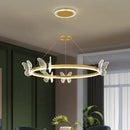 GobekUsa Crystal Chandelier: Modern Luxury LED Lighting for Bedroom, Living Room, and Restaurant