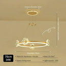 GobekUsa Crystal Chandelier: Modern Luxury LED Lighting for Bedroom, Living Room, and Restaurant
