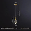 GobekUsa Crystal Chandelier: Modern Luxury LED Lighting for Home, Restaurant, Bedroom - Nordic Style