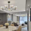 GobekUsa Crystal Chandelier Modern Luxury Light for Living Hall Dining Bedroom