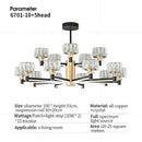 GobekUsa Crystal Chandelier Modern Luxury Light for Living Hall Dining Bedroom
