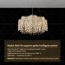 GobekUsa Crystal Chandelier Modern Luxury Light for Living Room, Dining, Bedroom - 2024 New