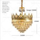 GobekUsa Crystal Chandelier: Modern Luxury Lighting for Dining, Bedroom, and Living Room