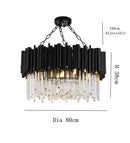 GobekUsa Crystal Chandelier: Modern Luxury Lighting for Elegant Living and Dining Rooms