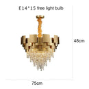 GobekUsa Crystal Chandelier: Modern Luxury Lighting for Living Room, Dining, and Bedroom