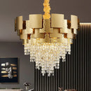 GobekUsa Crystal Chandelier: Modern Luxury Lighting for Living Room, Dining, and Bedroom