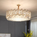 GobekUsa Crystal Chandelier: Modern Luxury Lighting for Living Room, Bedroom, Kitchen