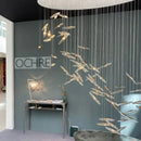 GobekUsa Crystal Chandelier: Modern Luxury Lighting for Living Room, Villa, Hotel, and Loft