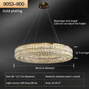 GobekUsa Crystal Chandelier: Modern Luxury Lighting for Living Room, Restaurant, and Villa
