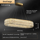 GobekUsa Crystal Chandelier: Modern Luxury Lighting for Living Room, Restaurant, and Villa