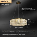 GobekUsa Crystal Chandelier: Modern Luxury Lighting for Living Room, Restaurant, and Villa