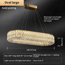 GobekUsa Crystal Chandelier: Modern Luxury Lighting for Living Room, Restaurant, and Villa