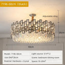 GobekUsa Crystal Chandelier: Modern Luxury Lighting for Living Room, Bedroom, Kitchen