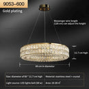 GobekUsa Crystal Chandelier: Modern Luxury Lighting for Living Room, Restaurant, and Villa