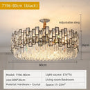 GobekUsa Crystal Chandelier: Modern Luxury Lighting for Living Room, Bedroom, Kitchen