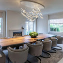 GobekUsa Crystal Chandelier: Modern Luxury Lighting for Living Room, Villa, Hotel, and Loft