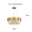 GobekUsa Crystal Chandelier: Modern Luxury Lighting for Living Room, Dining, and Bedroom