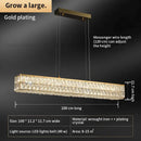 GobekUsa Crystal Chandelier: Modern Luxury Lighting for Living Room, Restaurant, and Villa