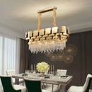 GobekUsa Crystal Chandelier: Modern Luxury Lighting for Living Room, Dining, and Bedroom