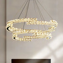 GobekUsa Crystal Chandelier: Modern Luxury Living Room Lamps for Bedroom and Dining Room