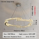 GobekUsa Crystal Chandelier: Modern Luxury Living Room Lamps for Bedroom and Dining Room