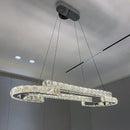 GobekUsa Crystal Chandelier: Modern Luxury Living Room Lamps for Bedroom and Dining Room