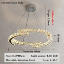 GobekUsa Crystal Chandelier: Modern Luxury Living Room Lamps for Bedroom and Dining Room