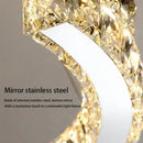 GobekUsa Crystal Chandelier: Modern Luxury Living Room Lamps for Bedroom and Dining Room