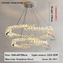 GobekUsa Crystal Chandelier: Modern Luxury Living Room Lamps for Bedroom and Dining Room