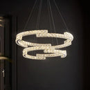 GobekUsa Crystal Chandelier: Modern Luxury Living Room Lamps for Bedroom and Dining Room