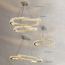 GobekUsa Crystal Chandelier: Modern Luxury Living Room Lamps for Bedroom and Dining Room