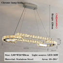 GobekUsa Crystal Chandelier: Modern Luxury Living Room Lamps for Bedroom and Dining Room