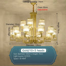 GobekUsa Crystal Chandelier: Modern Luxury Main Light for Livingroom, Hall, and Restaurant
