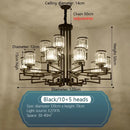GobekUsa Crystal Chandelier: Modern Luxury Main Light for Livingroom, Hall, and Restaurant