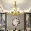 GobekUsa Crystal Chandelier: Modern Luxury Main Light for Livingroom, Hall, and Restaurant