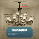 GobekUsa Crystal Chandelier: Modern Luxury Main Light for Livingroom, Hall, and Restaurant