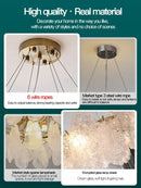 GobekUsa Crystal Chandelier: Modern Luxury Master Bedroom French Light for Living Room